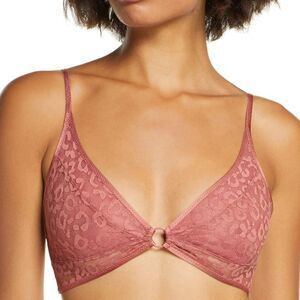Free People Bra Toni Bralette Intimately FP Pink Print Lace Allure